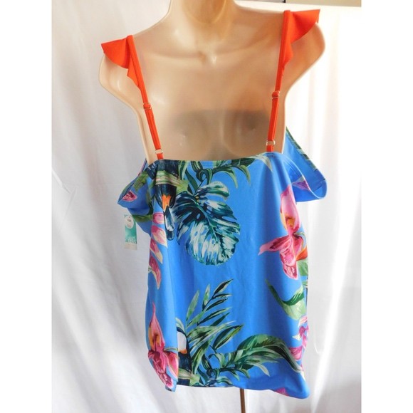 Oasis Swimsuit 3X Womens Toucan One Piece Suit Plus Size 3X - Picture 5 of 13